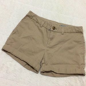 Khaki Chino Shorts Faded Glory Cotton